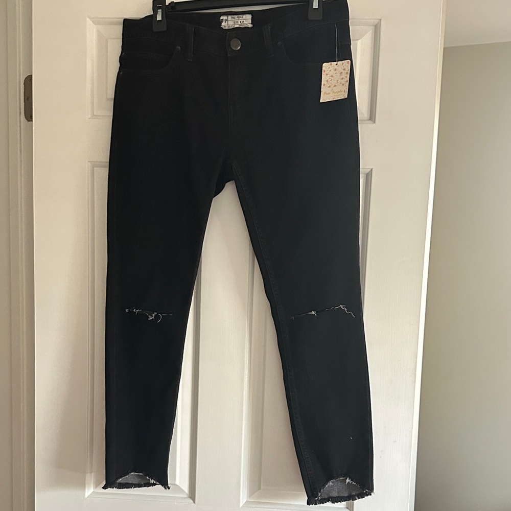 Free People Black Skinny Jeans